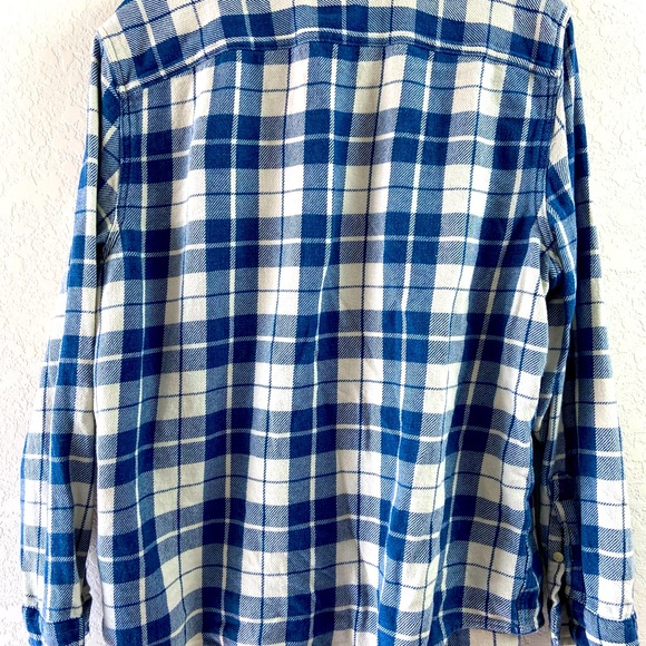 Indigo Plaid Button Down - Picture 4 of 6